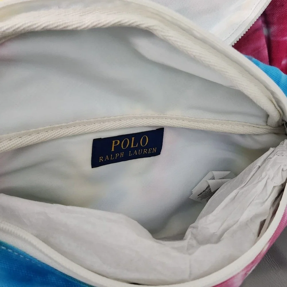 Polo Ralph Lauren Tie Dye Backpack Fanny Pack Set Travel School‎ Bag NEW